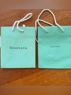 Vintage Tiffany & Co Shopping Bags x2